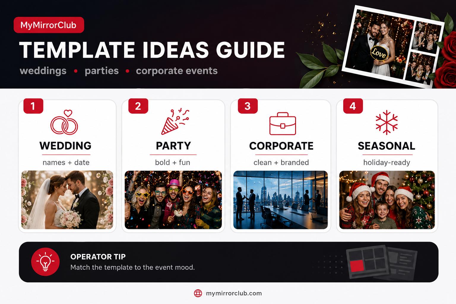 Best Photo Booth Template Ideas for Weddings, Parties and Corporate Events