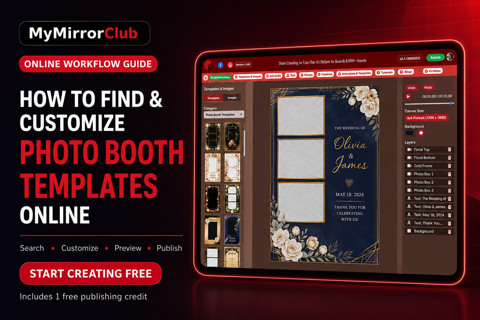 How to Find and Customize Photo Booth Templates Online