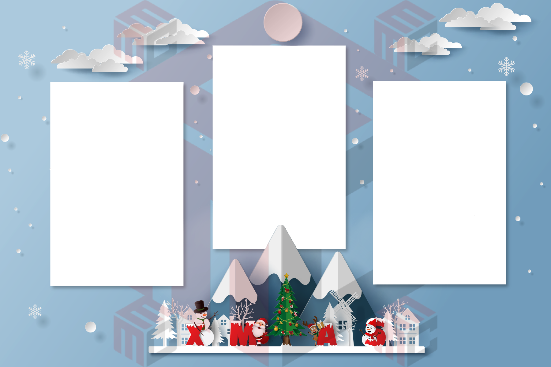 Second full-size Christmas photo booth layout from MyMirrorClub